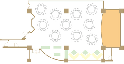 Round Table Style / 100 persons